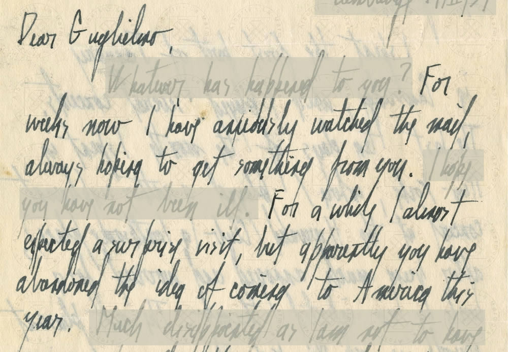 Da una lettera di Ralph Kirkpatrick ad Alberti, Cambridge, 19 febbraio 1934